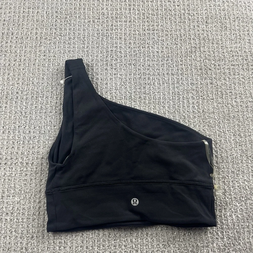 Lululemon Align Asymmetrical Bra A/B Cup Black Women's Size 4 W2DPPS NWT
